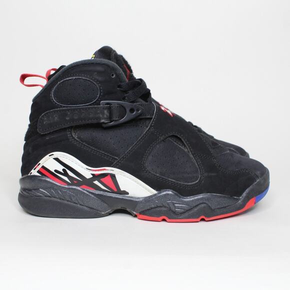 Nike Air Jordan 8 Retro Playoff Black Blue Red 305368-062 Youth Size 5Y - Picture 2 of 7